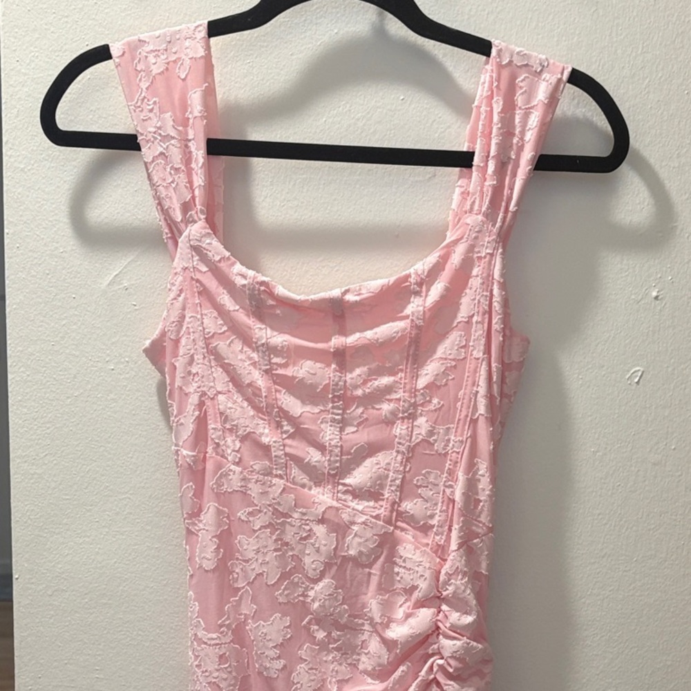Pink Maternity Floral Dress